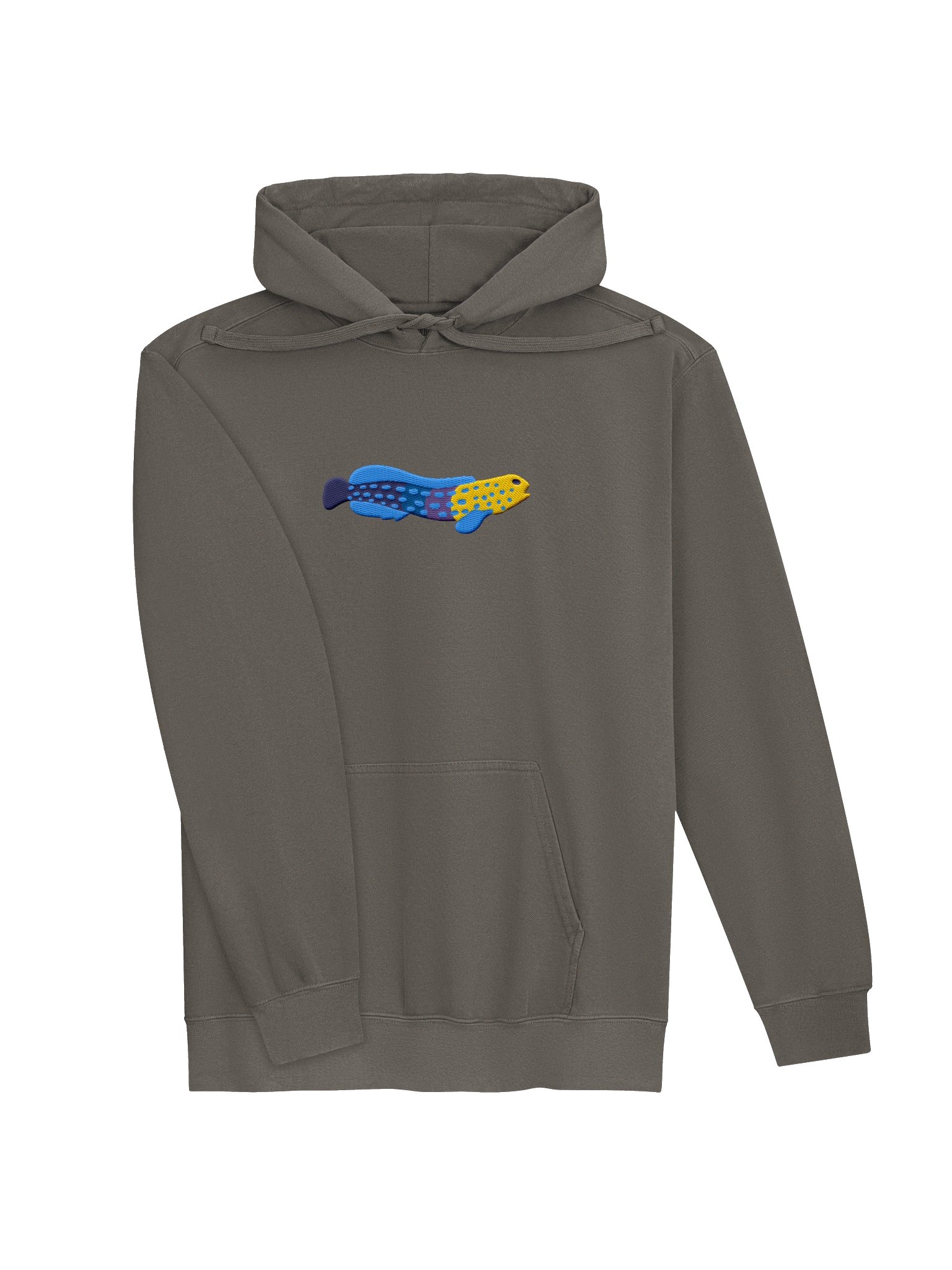 Blue Spotted Jawfish Embroidered Hoodie | Saltwater Reef Aquarium & Ocean Lover Apparel product image (13)