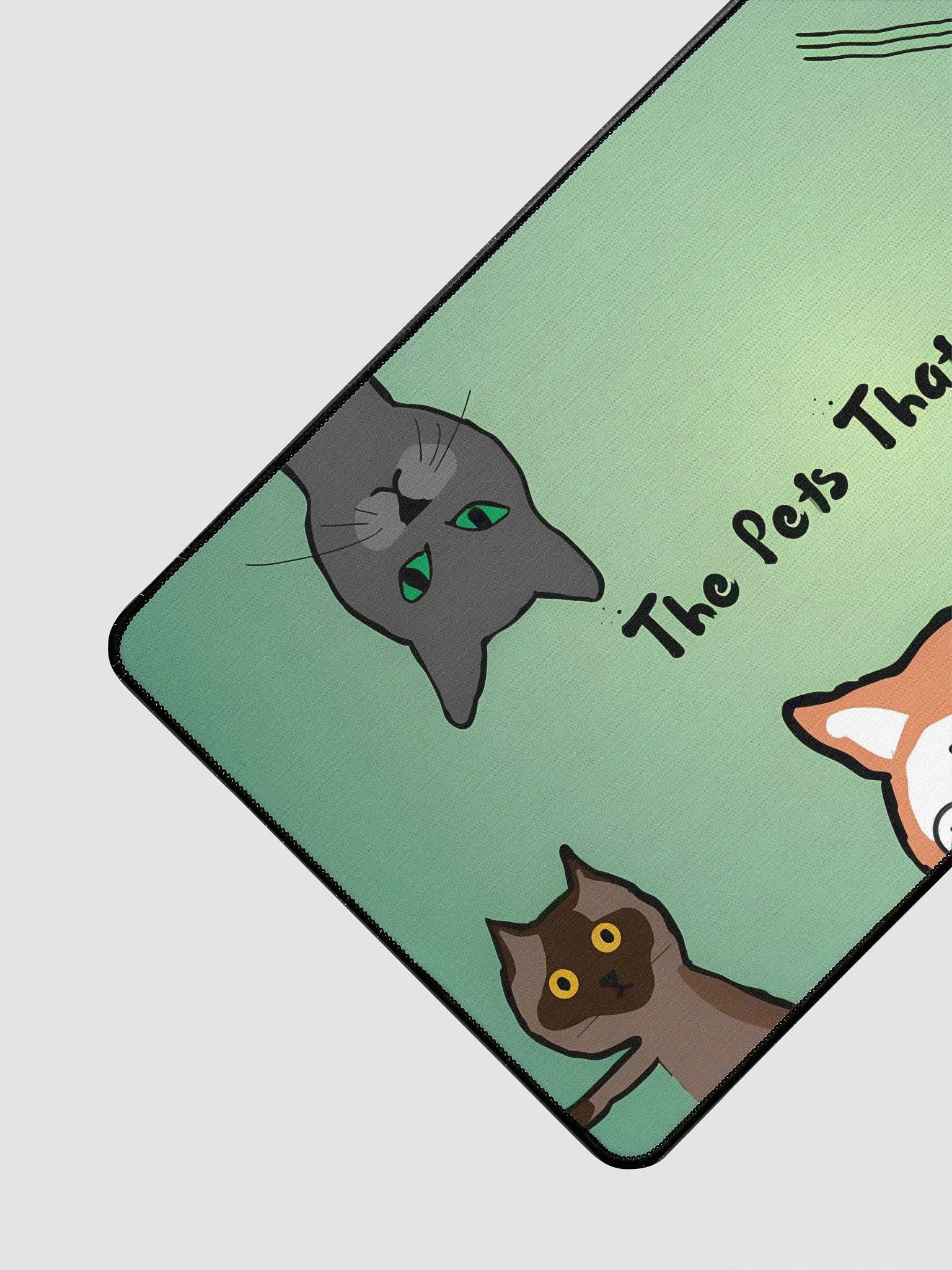 The Pet's That Rule Us - Desk Mat - Mischevious Green product image (3)
