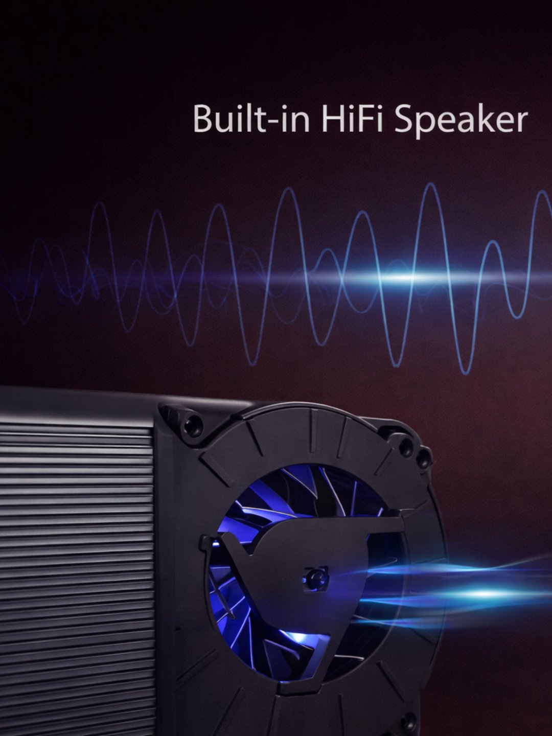 Portable Mini Projector 1080P HD WiFi Bluetooth – Home Theater & Outdoor Movie Compatible product image (4)