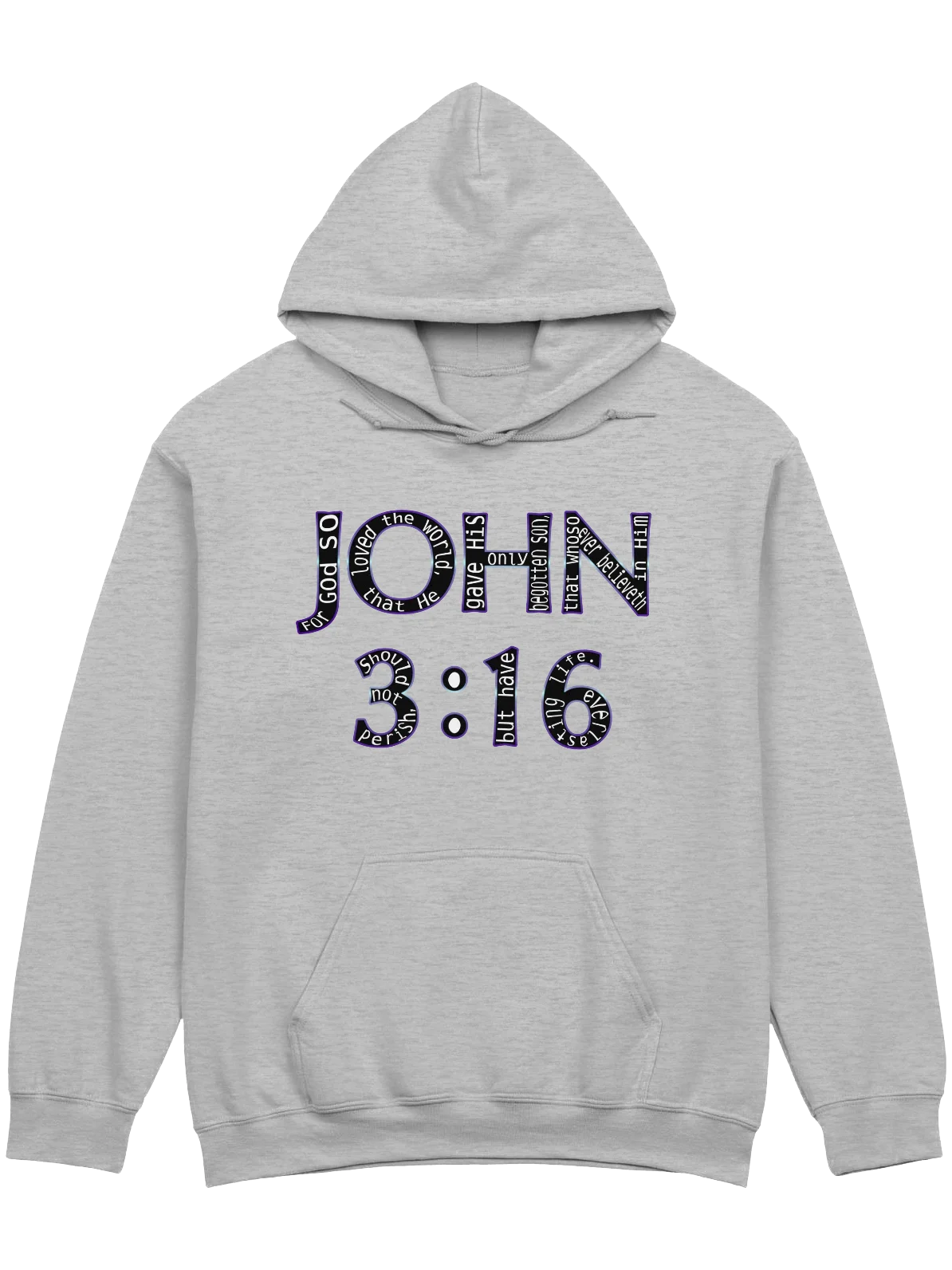 John 3:16 With Verse Hoodie product image (1)