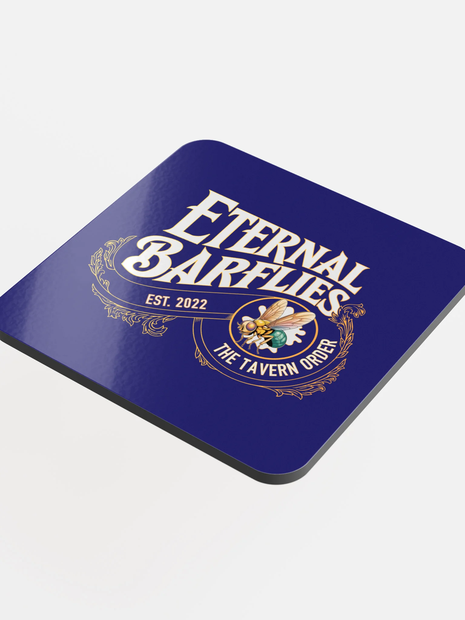 Eternal Barflies Tavern Glossy Cork Coaster product image (4)