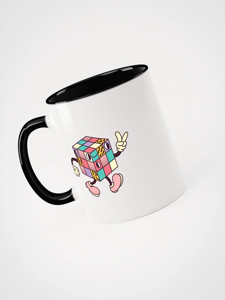 Retro Cubic Groove Ceramic Mug - Double Sided Print product image (1)