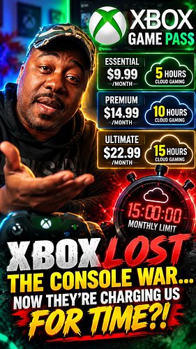 Xbox LOST the Console War… Now They’re Charging Us for TIME?! #gaming #xboxgamepass #consolewars #microsoft #gamingnews