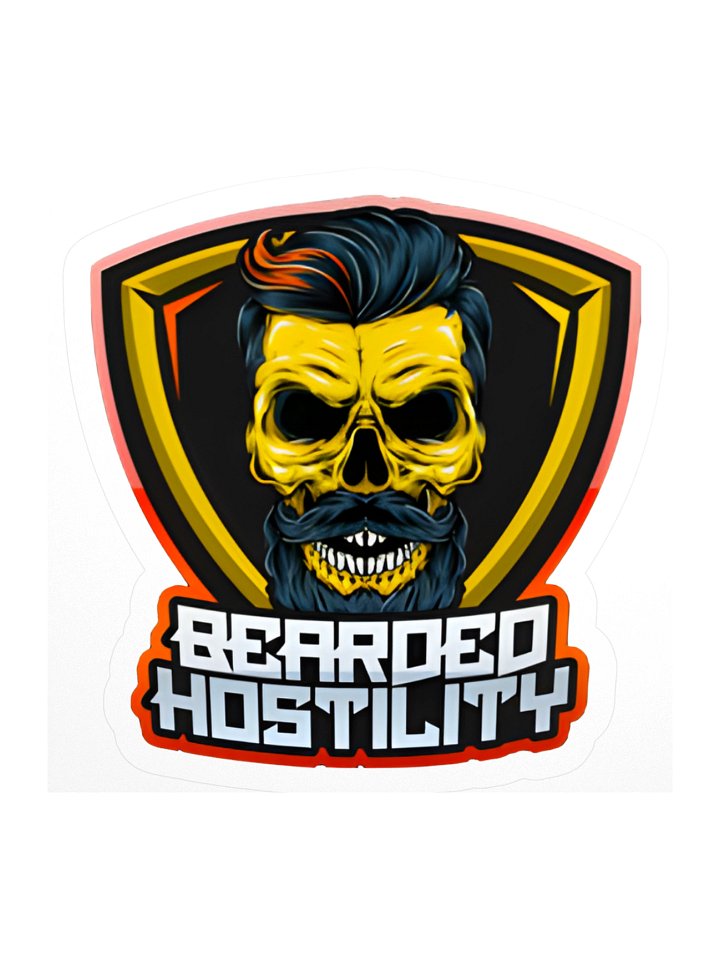 BeardedHostility Logo Sticker product image (1)