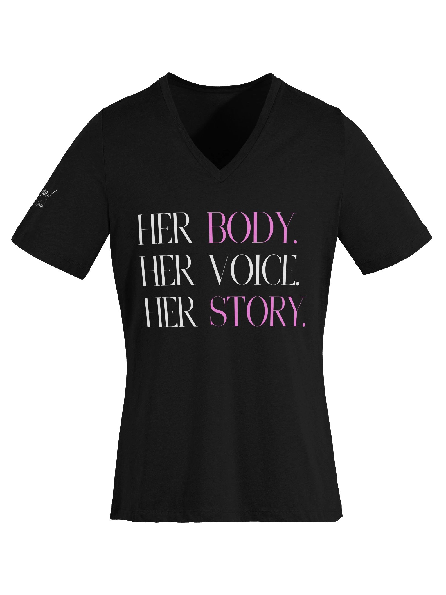 Her Body. Her Voice. Her Story (v-neck) product image (5)
