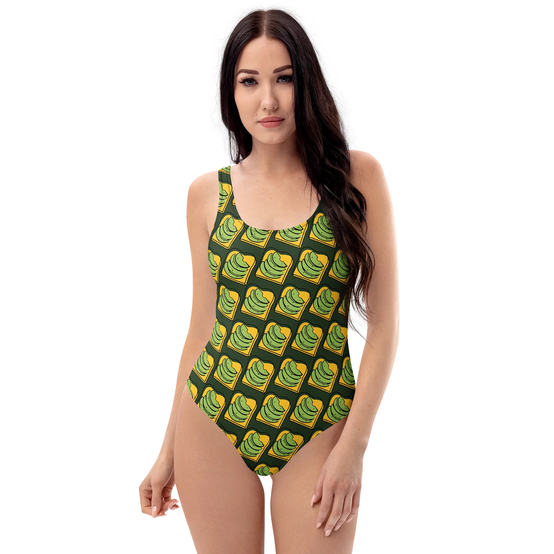 Avocado Toast - One Piece - Dark Green Swimsuit product image (1)