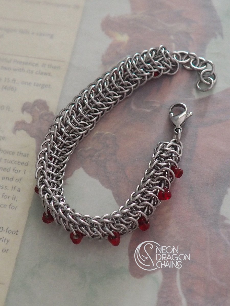 Infernal Dragonback Bracelet / Cherry OOAK product image (5)