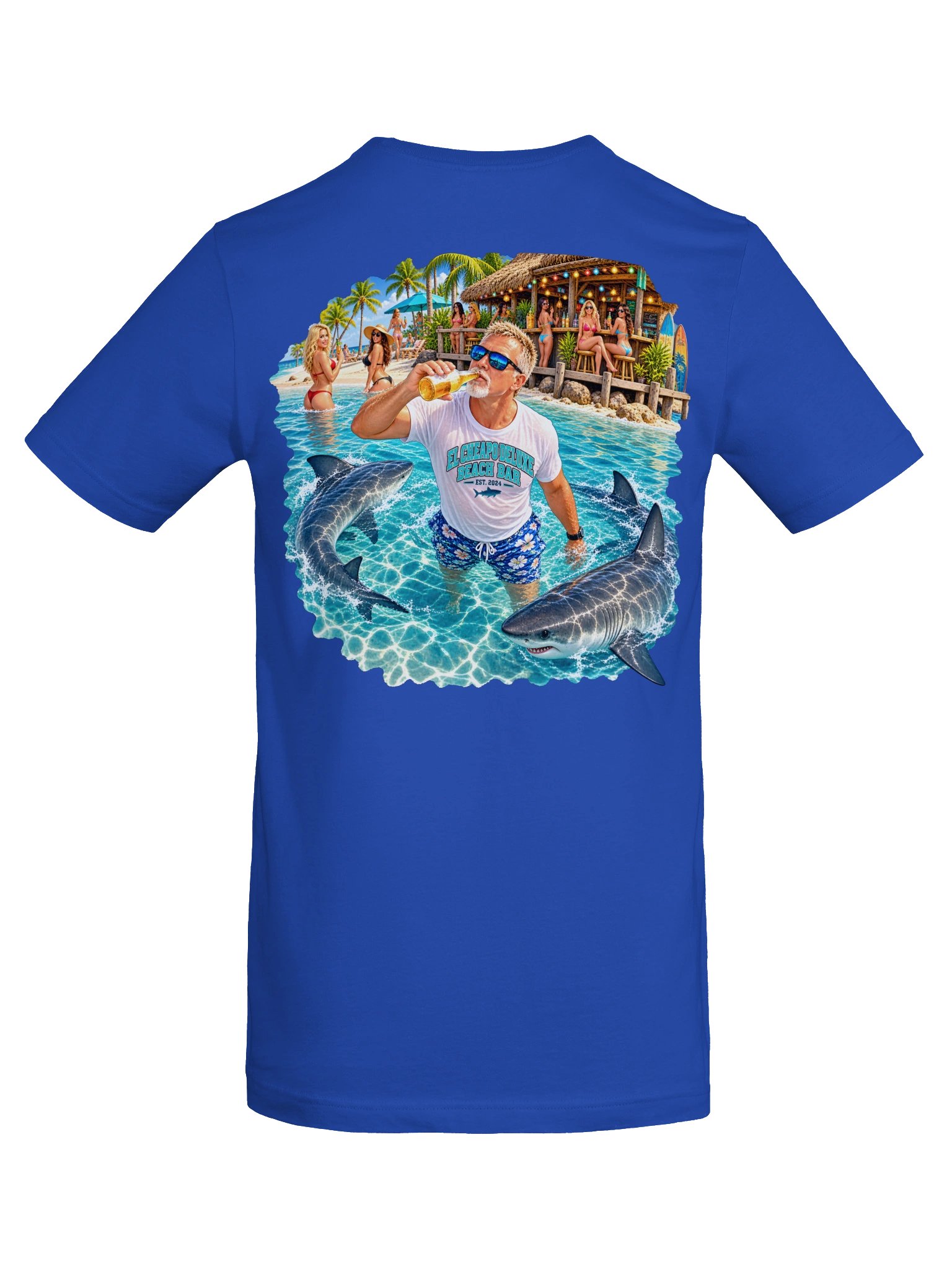 El Cheapo Deluxe Beach Bar – Sharkside Beach Bar Bash T-Shirt product image (34)