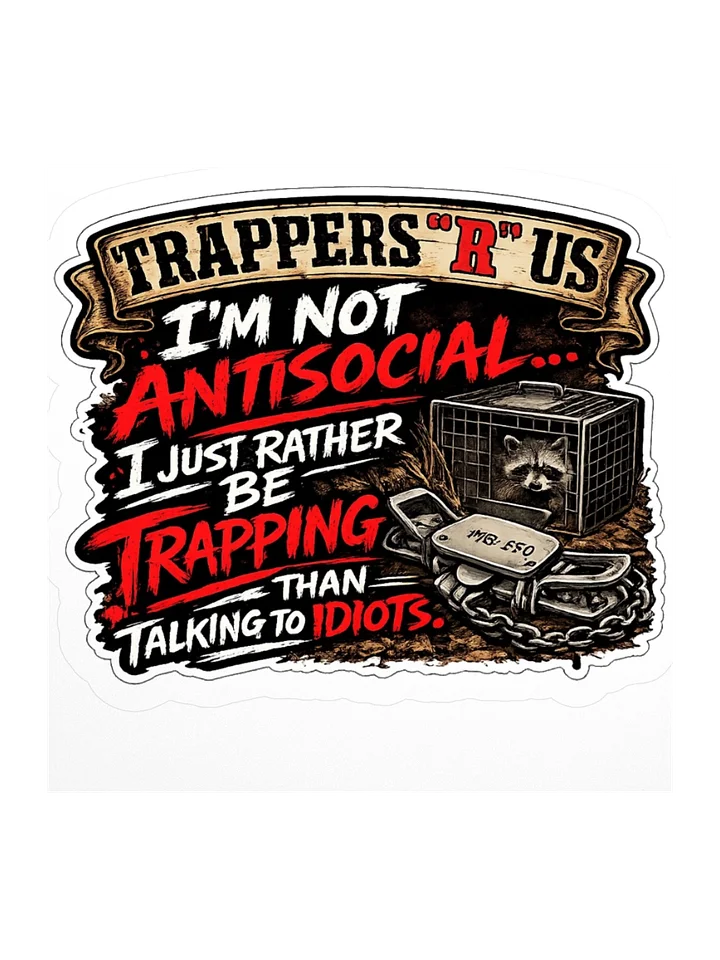 I'M NOT ANTISOCIAL STICKER product image (1)