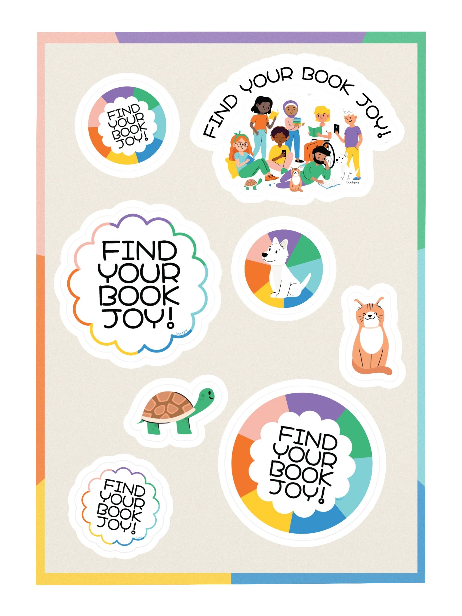 Find Your Book Joy! Sticker Sheet product image (3)