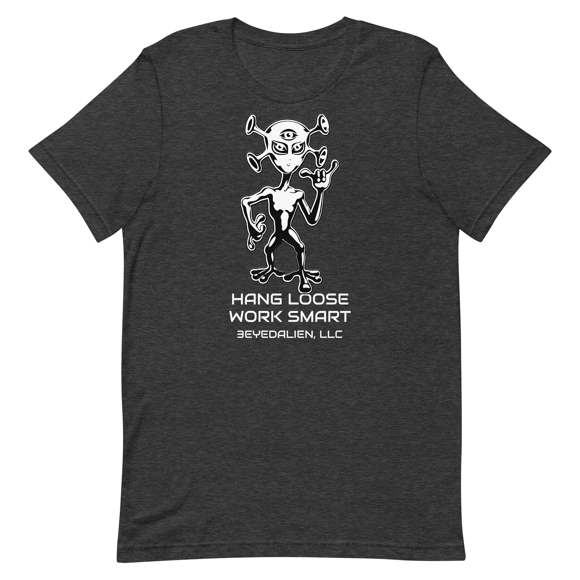 HANG LOOSE WORK SMART - Alien Shaka Tee product image (1)