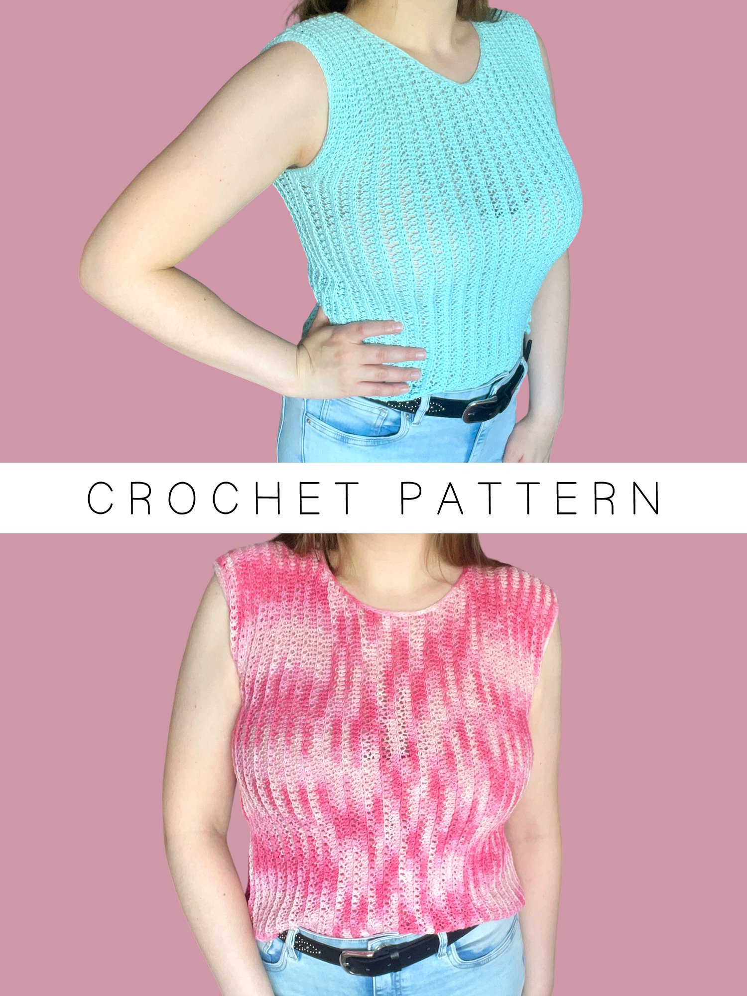 Crochet Pattern: "Mesh Dreams" Top, Sizes XS-4X product image (1)