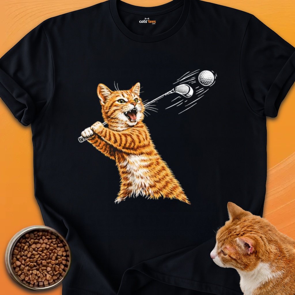 A Ginger Cat Playing Golf product image (22)