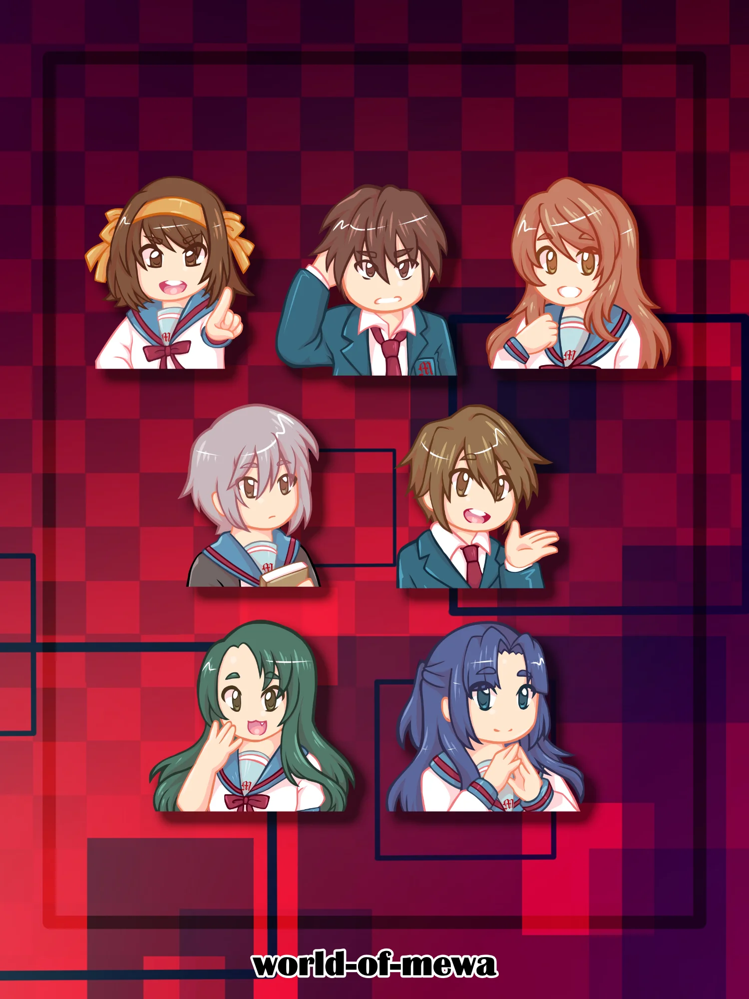 The Melancholy of Haruhi Suzumiya | Acrylic Pins product image (1)