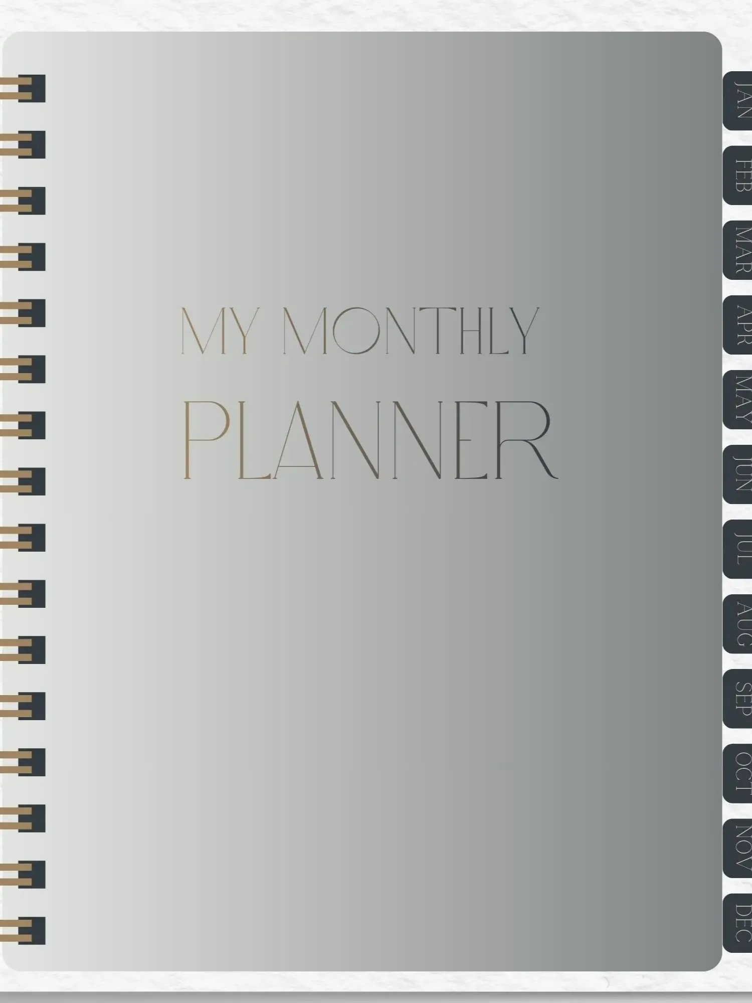 Digital Monthly Planner Minimalistic product image (1)
