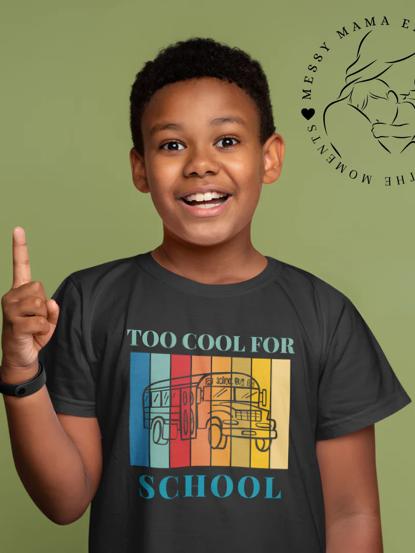 Too Cool for School Retro Kids Tee product image (1)