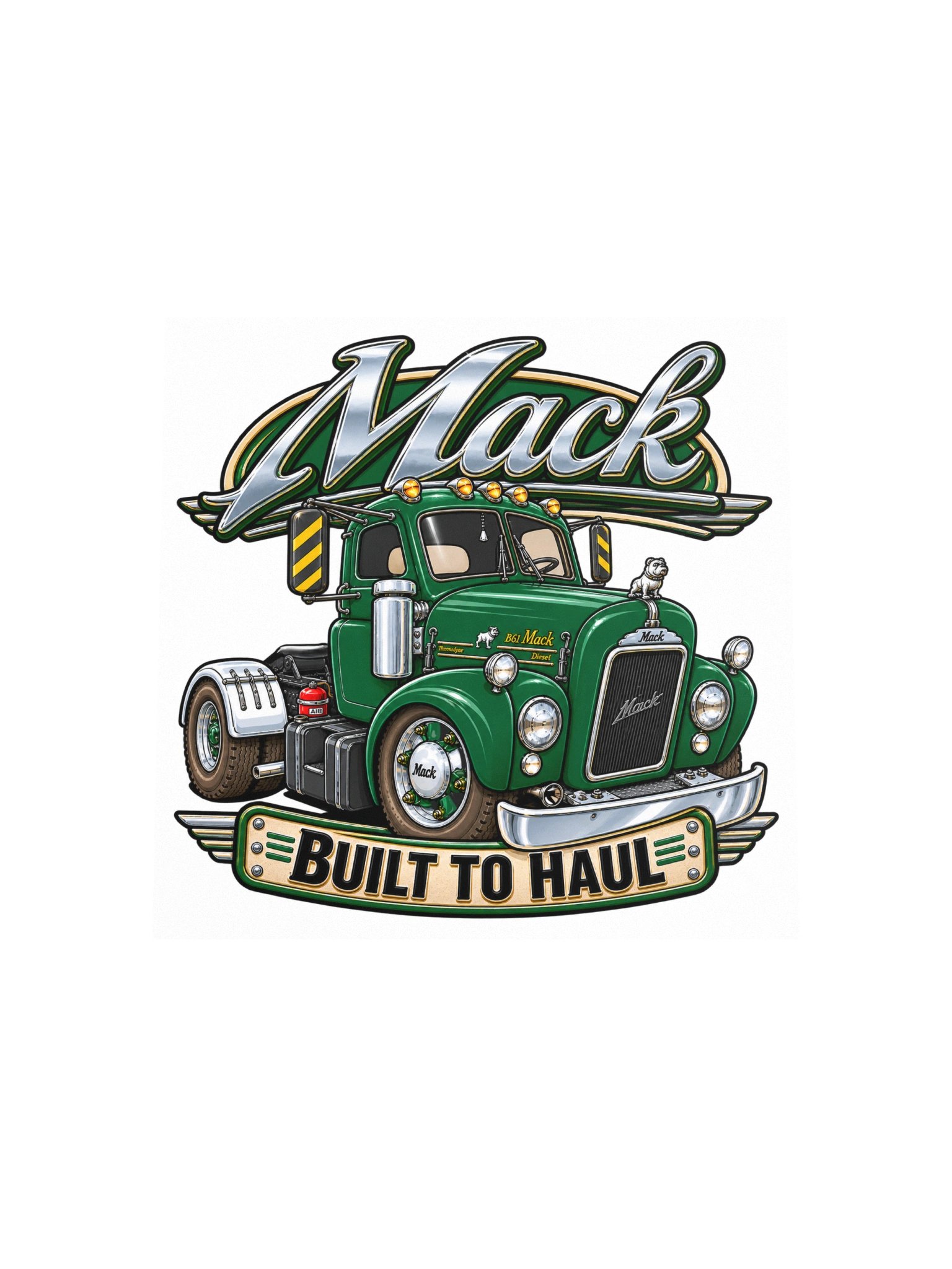 Mack Truck – Built to Haul Square Print product image (11)