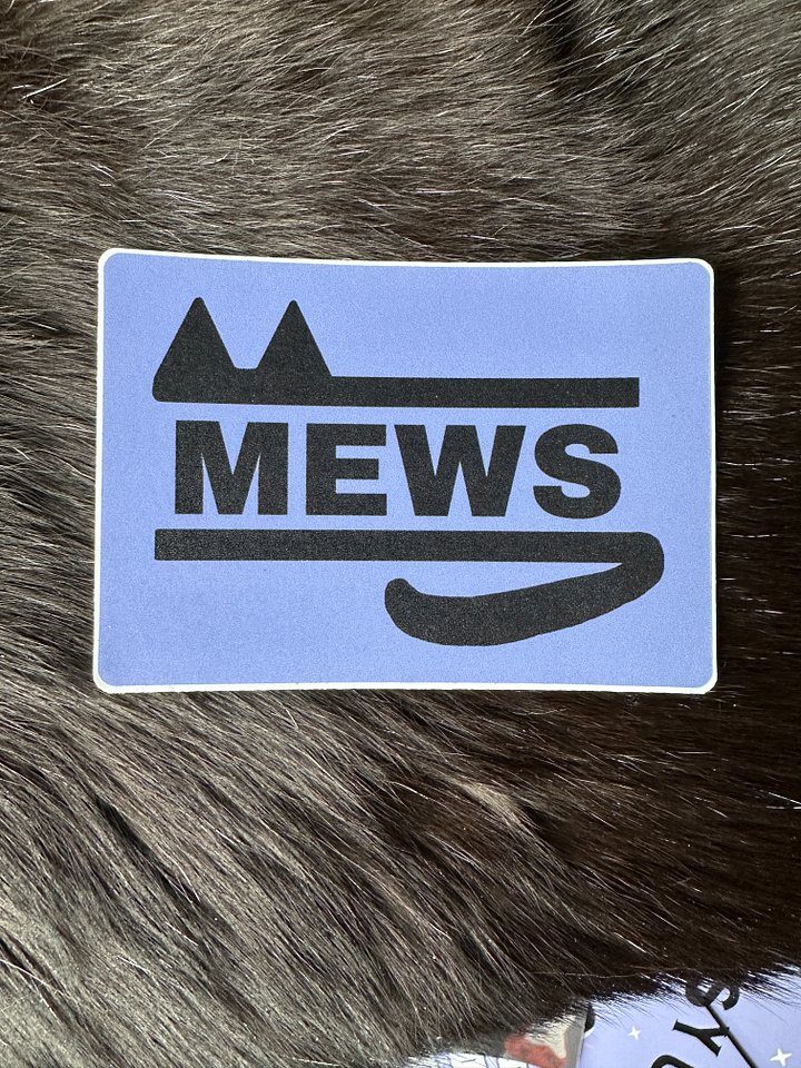 MEWS logo sticker product image (1)