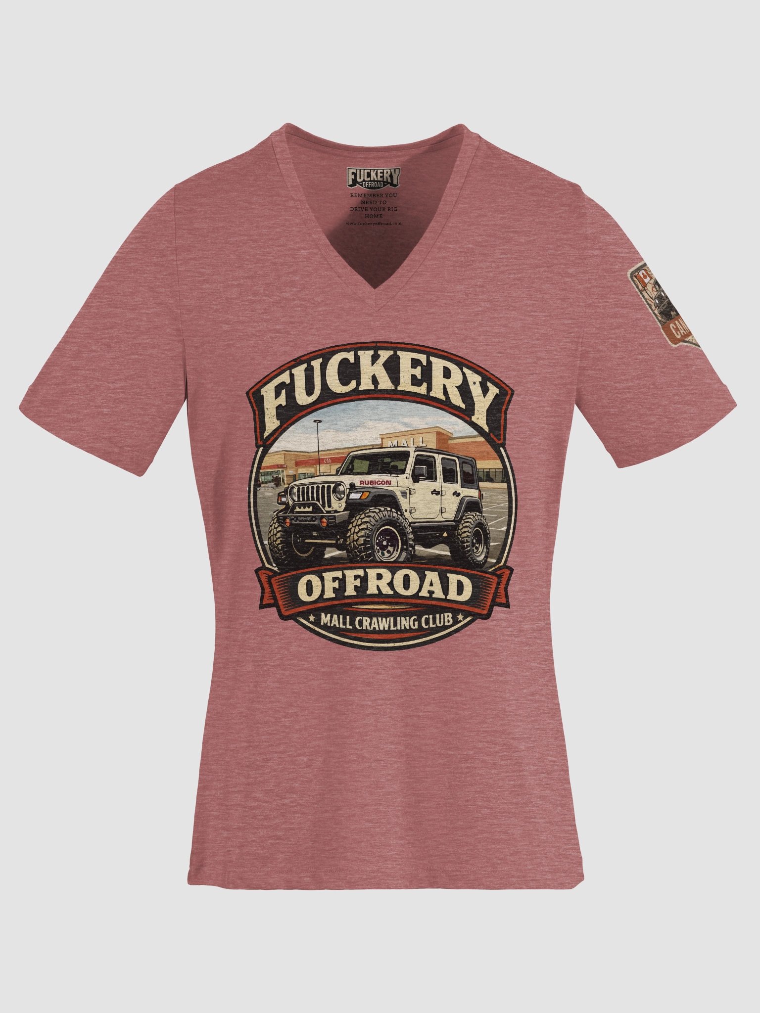Woman t-shirt with MallCrawling Club with Jeep Wrangler 4DR product image (46)