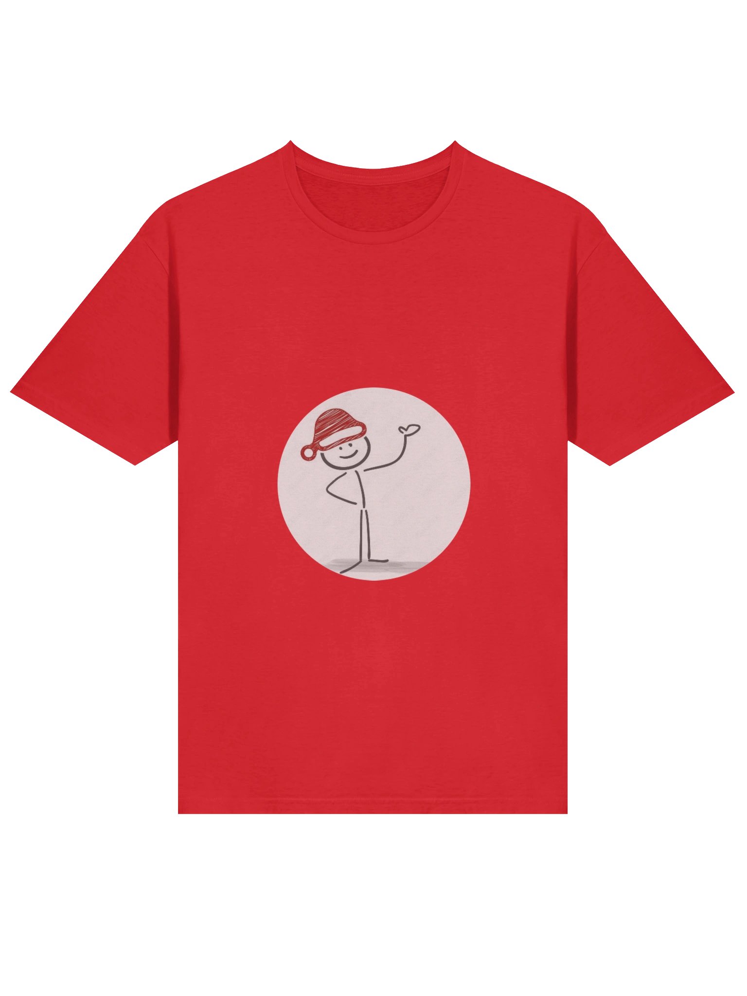 ItsRede Red Simple T-Shirt product image (3)