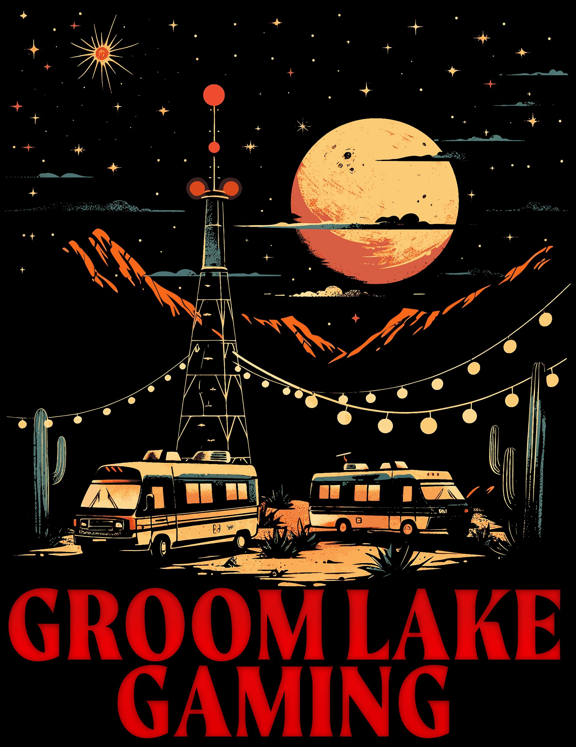 Groom Lake Gaming Scenery Women's Tee product image (6)