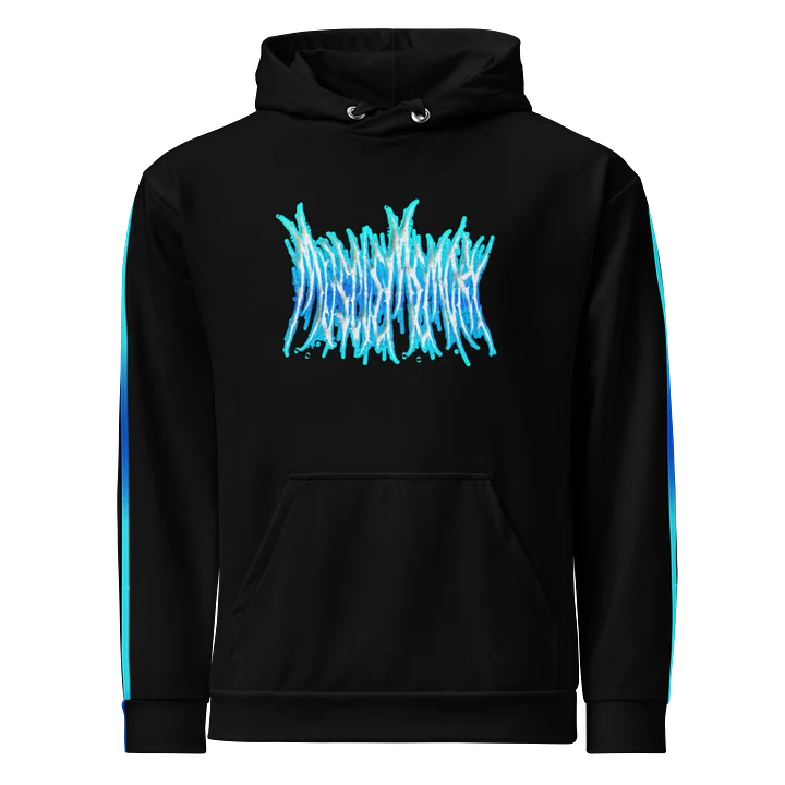 MuscleMem0ry Teal Brushstroke All-Over Hoodie product image (1)