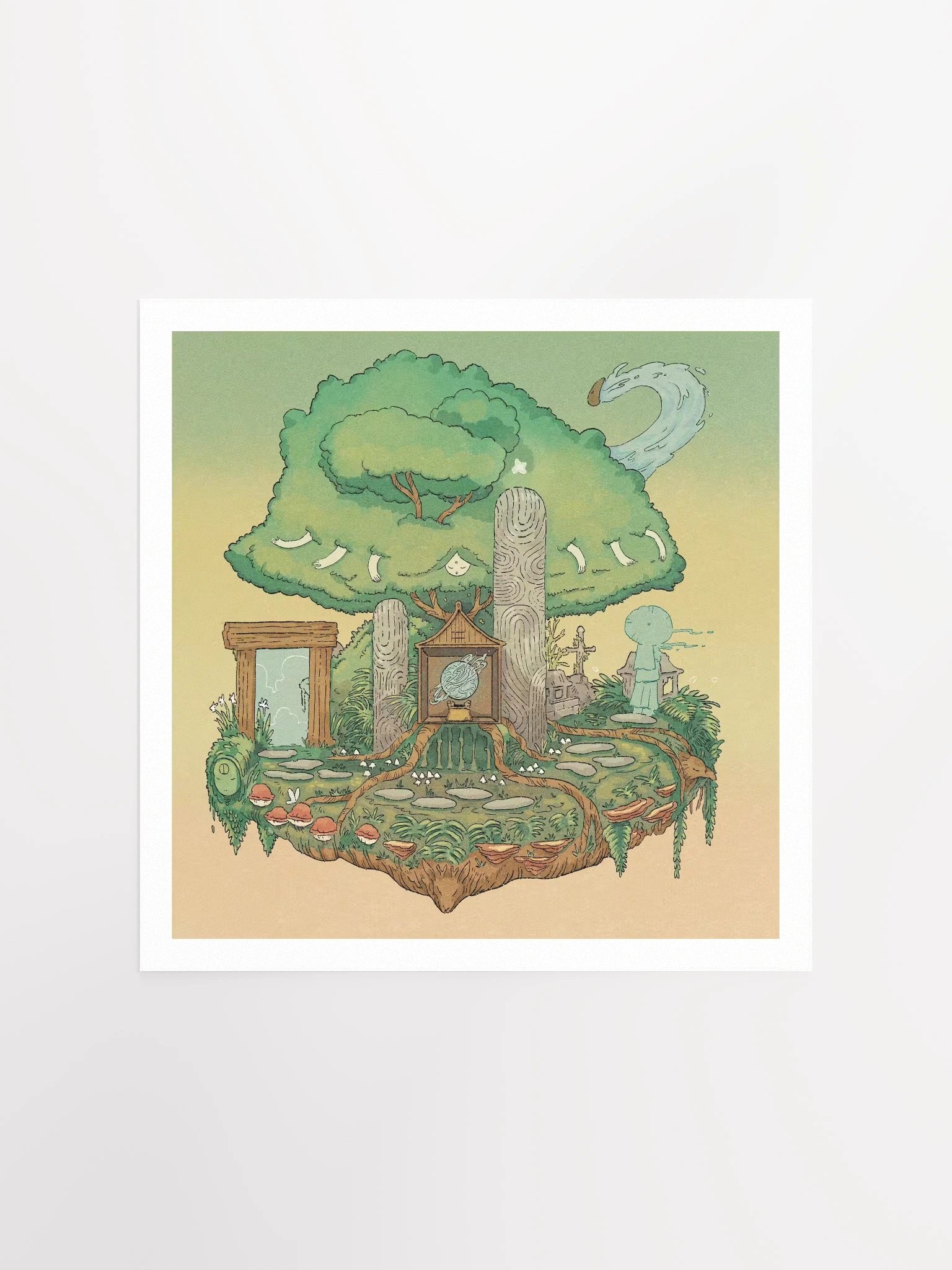 here (not rly) there - art print [back] product image (2)