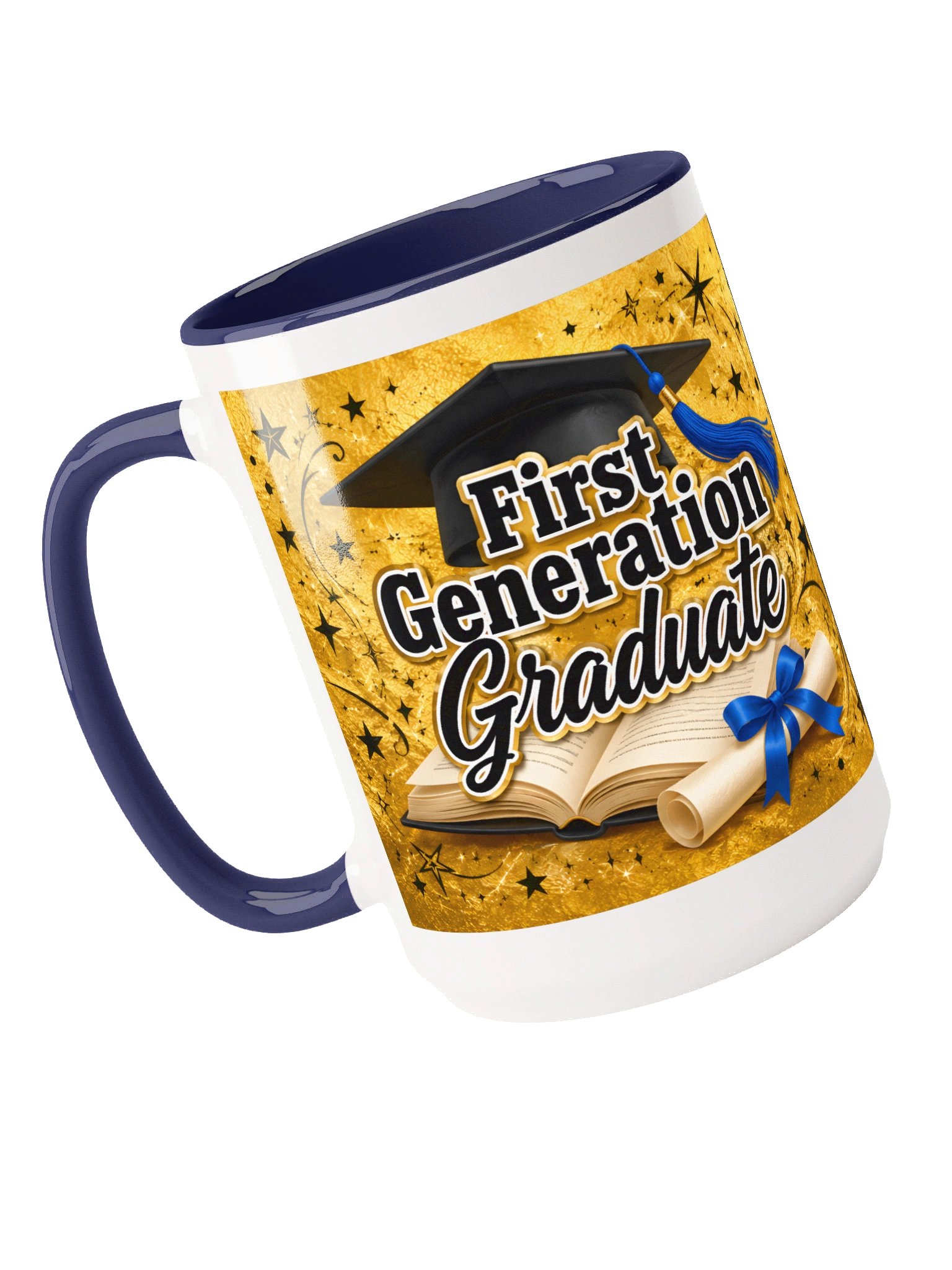 "First Generation Graduate" Graduation Mug — Gold Wrap product image (9)