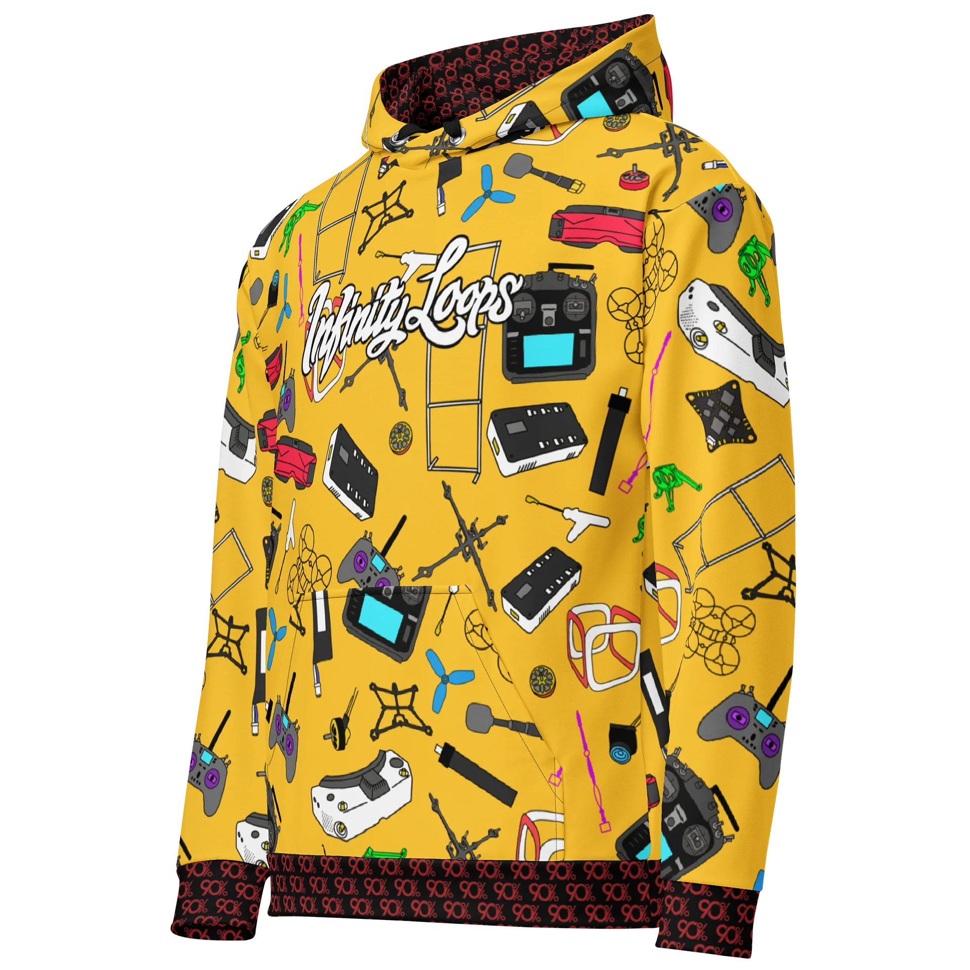 Yellow Micro FPV Hoodie product image (2)