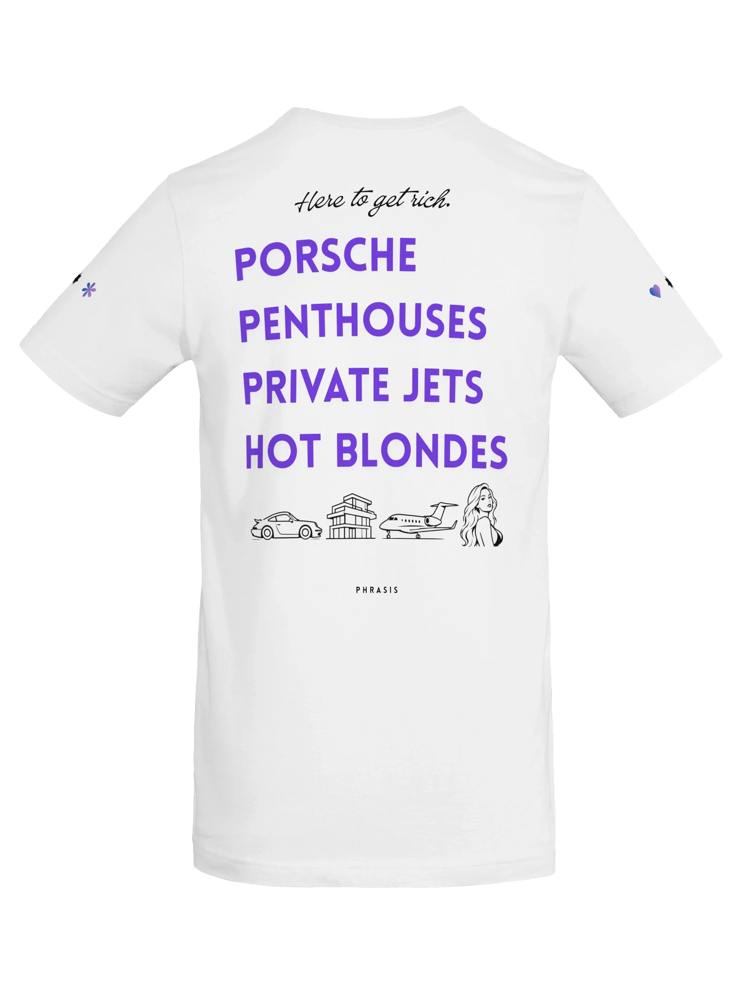 Here to get rich. Porsche, Penthouse, Private Jets, Hot Blondes. #4 — Solid White Blend, photo 8