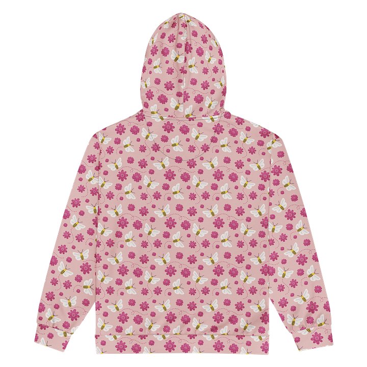 Little Pink Bees Recycled Unisex Zip Hoodie product image (2)