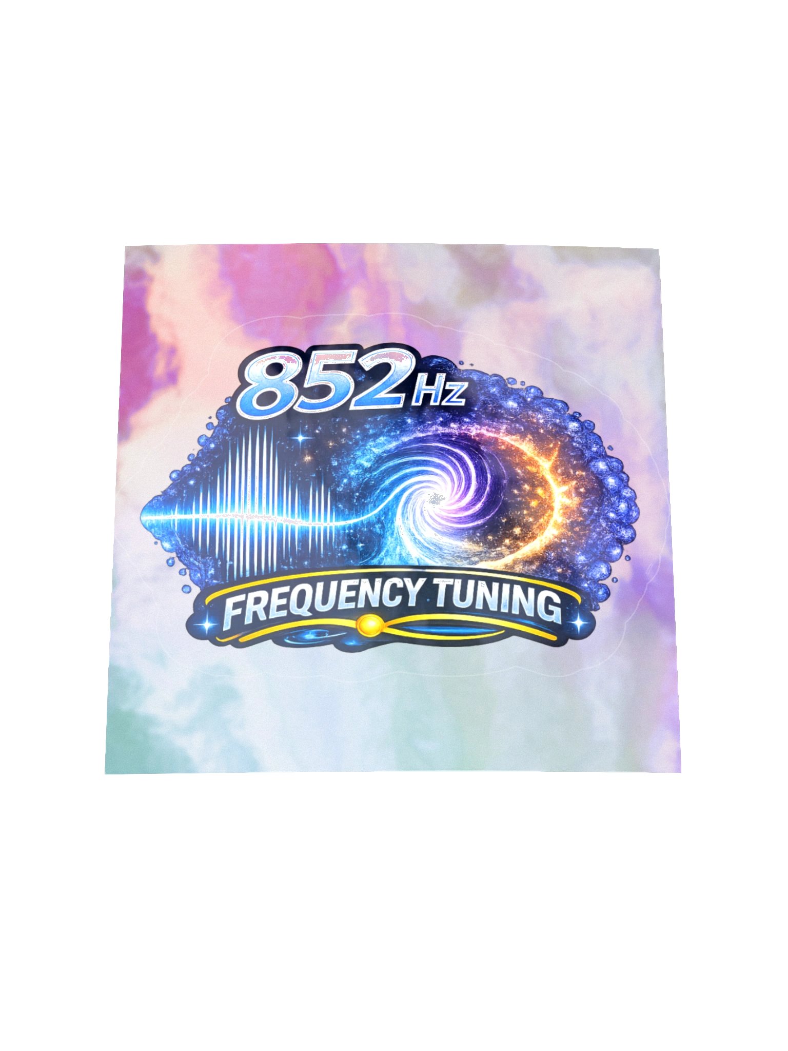 852 Hz Frequency Sticker on Holographic backing product image (2)