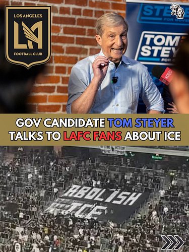 Governor candidate @tomsteyer accepted our invitation to come on the podcast, and we asked him the questions we think LAFC fa...