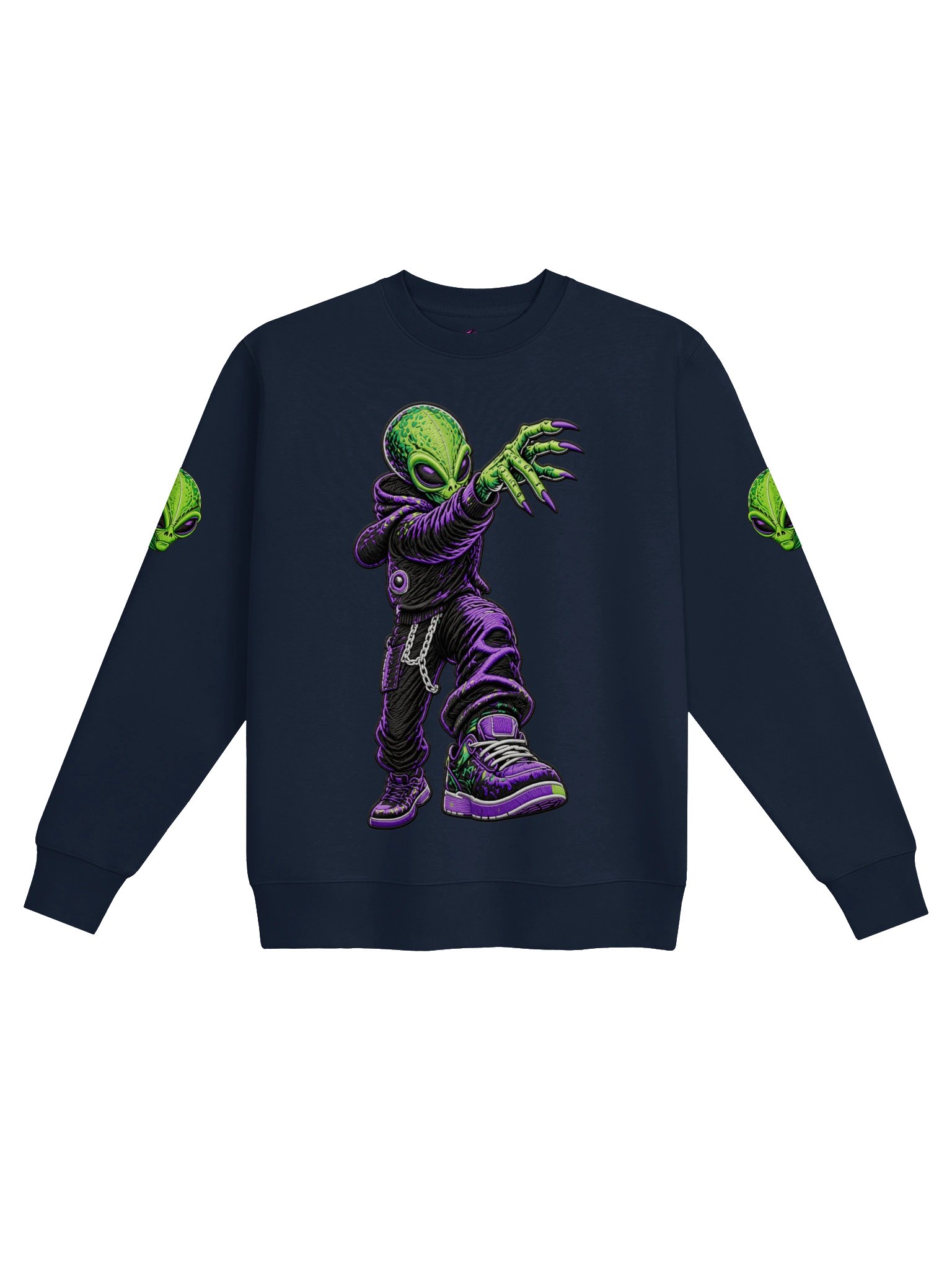 Neon Purple Bliss Crew Heavyweight product image (1)