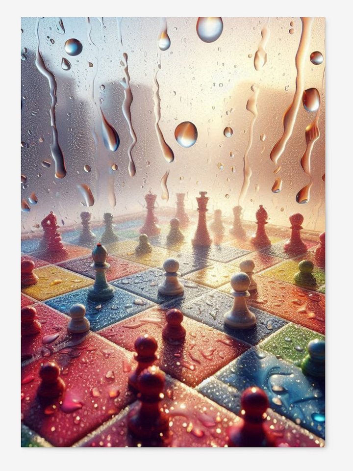 Rainy Day Chess Match Enhanced Matte Paper Poster product image (1)