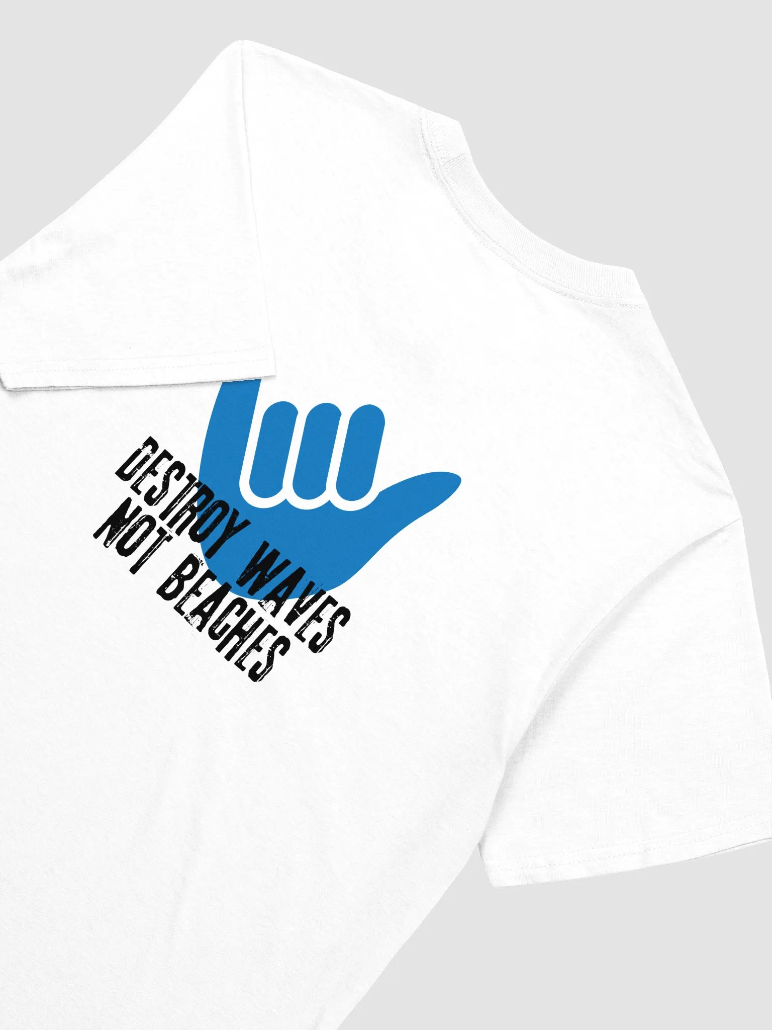 Destroy Waves White T-Shirt product image (4)