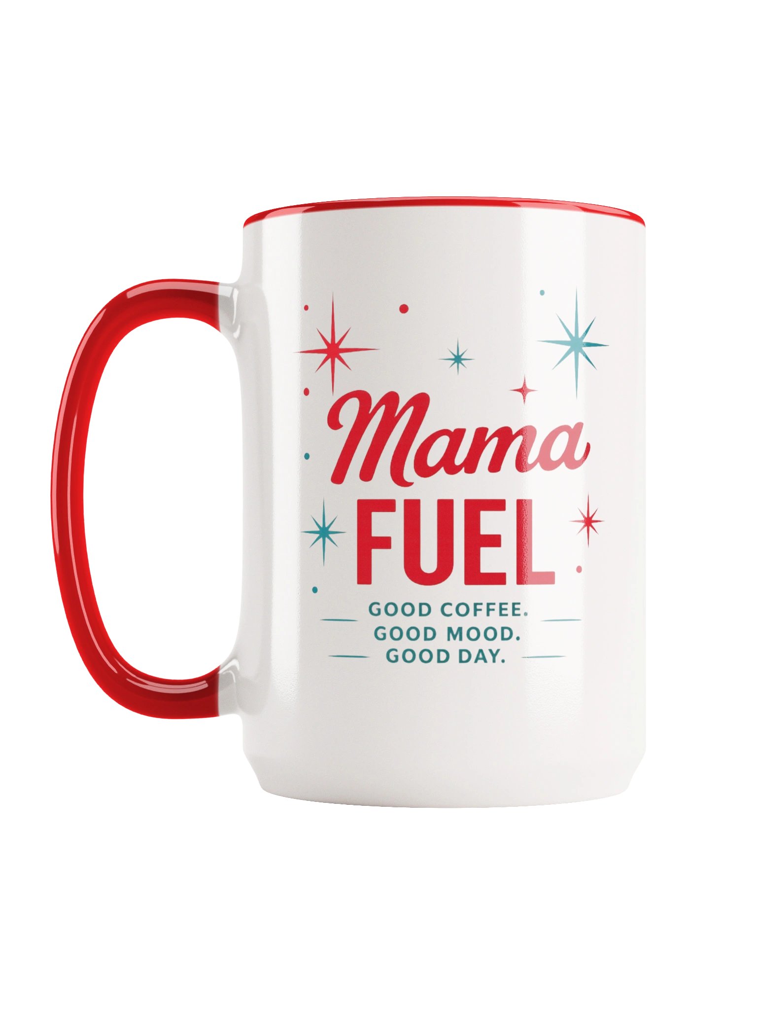 Mama Fuel™ Retro Coffee Mug | Right-Handed Edition product image (2)