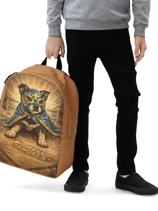 Los Guardianes Luchadores All-Over Print Backpack – Vintage Lucha Libre Dog Travel & School Bag product image (10)
