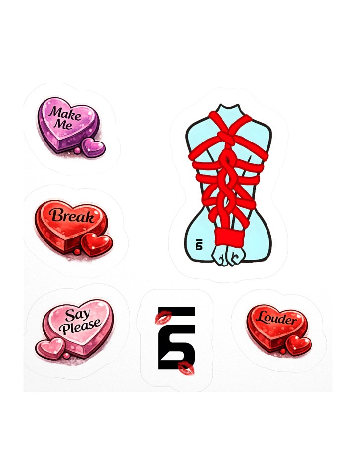 Whispered Desires Sticker Set product image (1)
