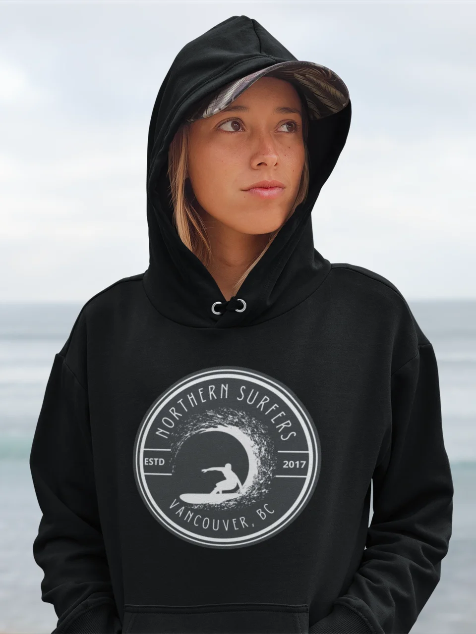 Northern Surfers Eco Wave Hoodie - 85% Organic Cotton - Unisex product image (1)