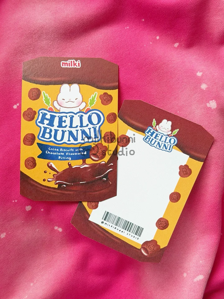 Double Chocolate Hello Bunni Postcard product image (1)
