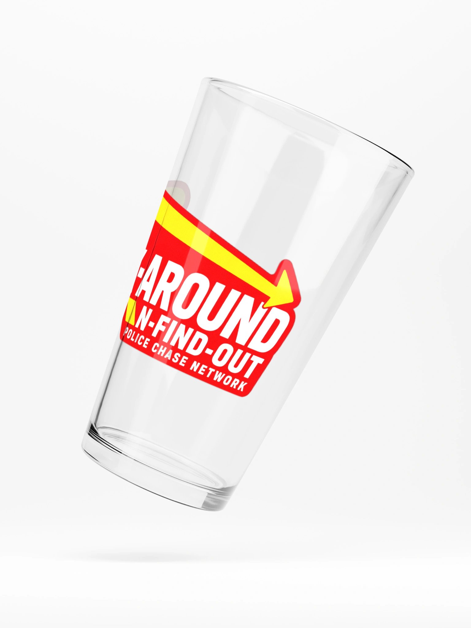 FAFO Police Chase Network Pint Glass product image (5)