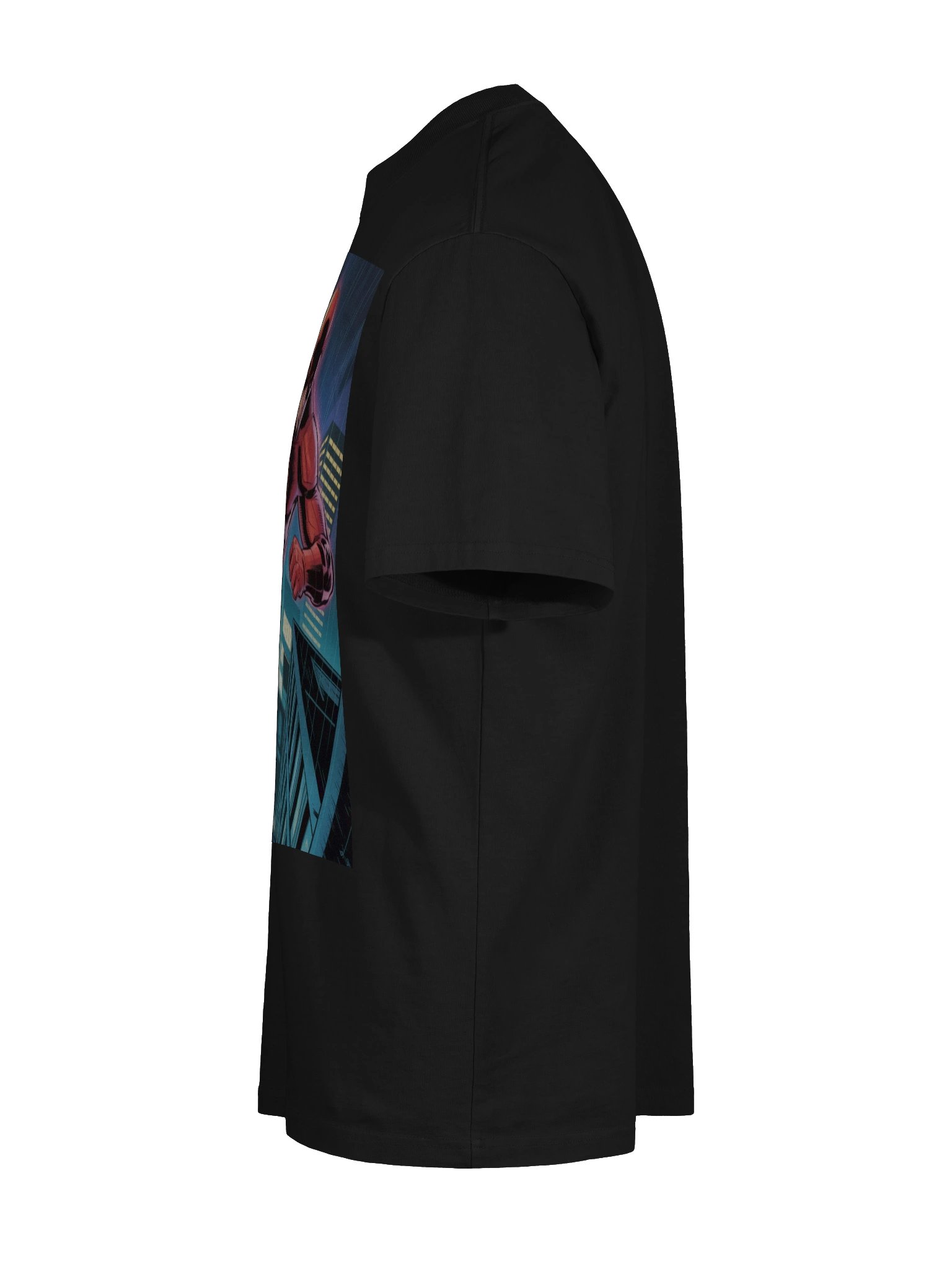 Neon Nocturne: Daredevil Rooftop Eclipse Oversized Faded T-Shirt product image (10)