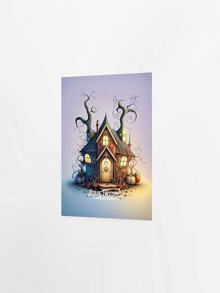 White Witches House Poster ~ Julie Twydell Miniatures product image (2)