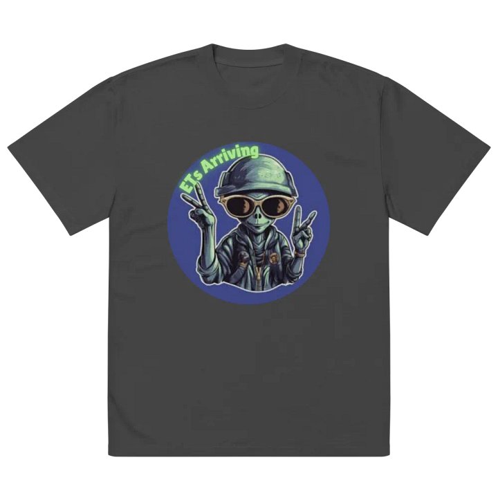 ETs Arriving Peace Sign Faded T-Shirt product image (2)