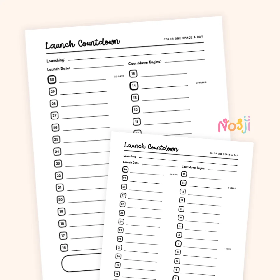 Launch Countdown Printable product image (1)