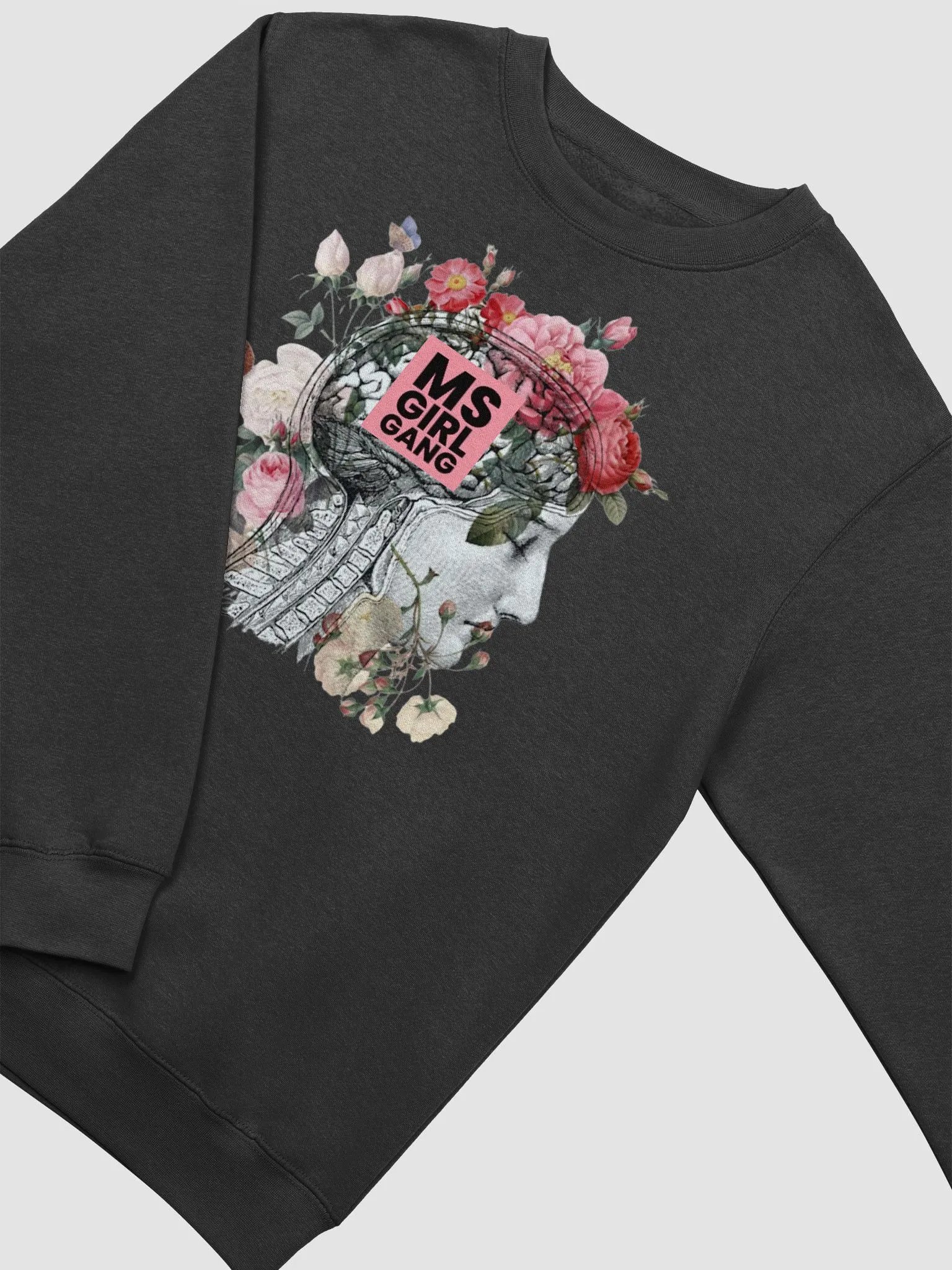MSgirlgang Floral Brain Crewneck Sweatshirt product image (3)