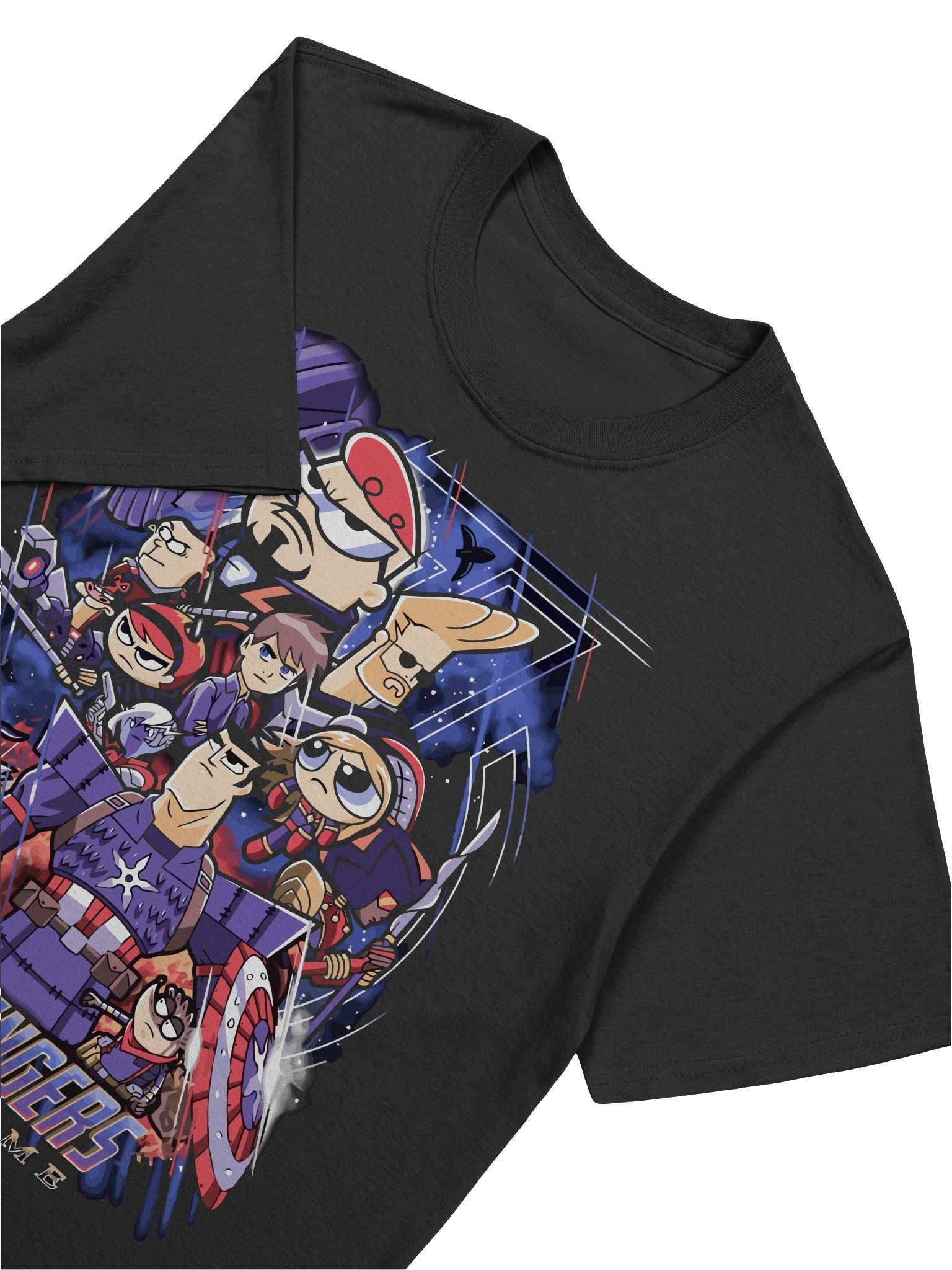 Toonvengers Assemble – Cartoon Hero Mashup – Gildan Softstyle T-Shirt product image (5)