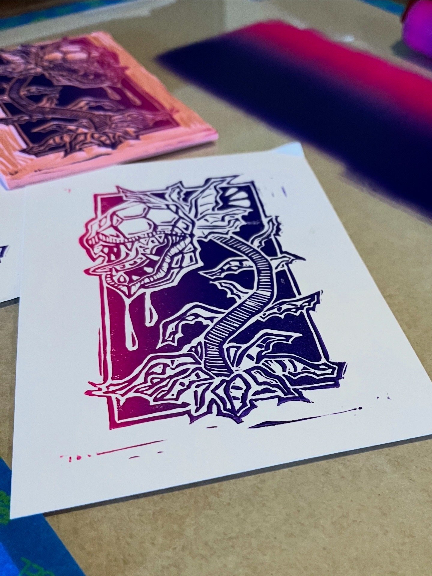 Deku Baba Linocut Print product image (2)