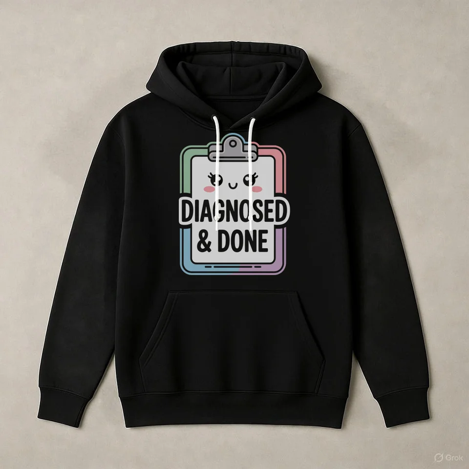 Diagnosed & Done Comfy Hoodie product image (1)